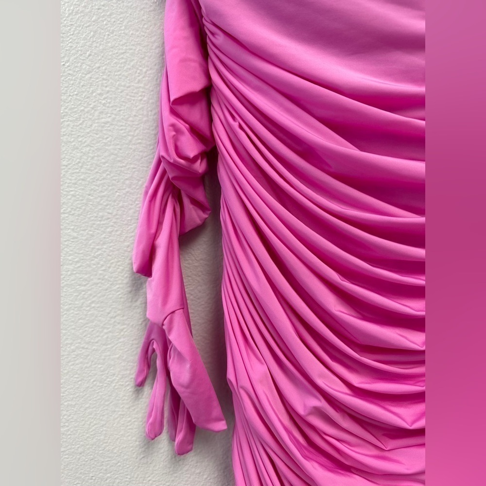 Alex Perry Prescott MIDI Dress Pink - Picture 8 of 9